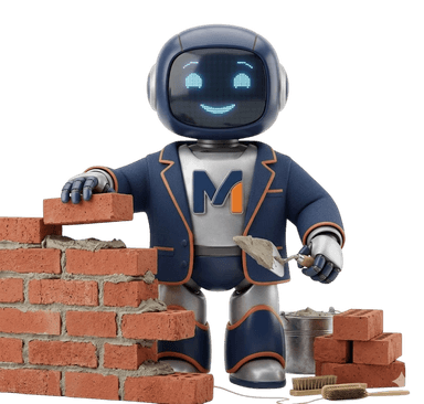 Mascotte Mainte — construit un mur